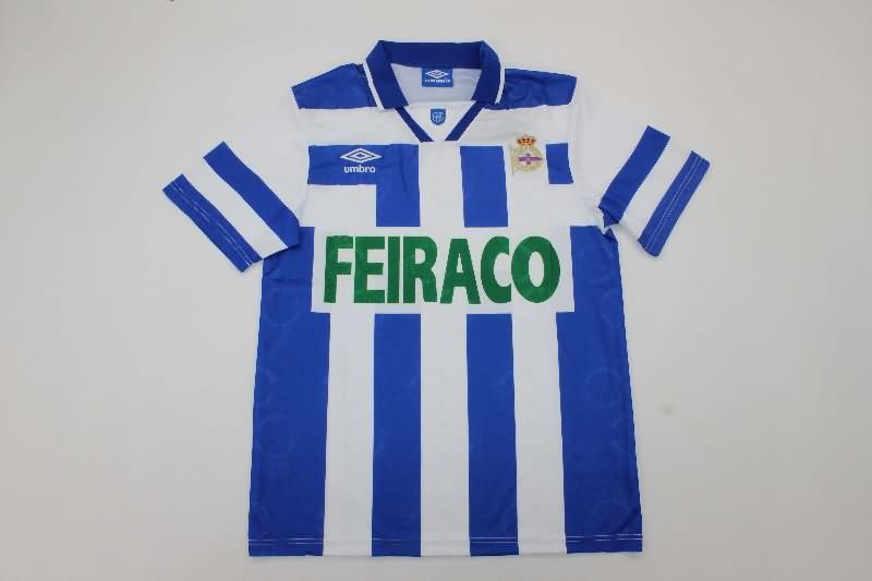 AAA Quality Deportivo La Coruna 1994/95 Home Retro Soccer Jersey