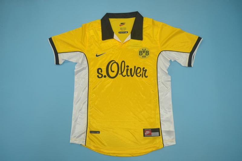 Dortmund Soccer Jersey Home Retro Replica 1998/99