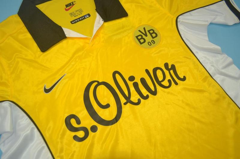 Dortmund Soccer Jersey Home Retro Replica 1998/99