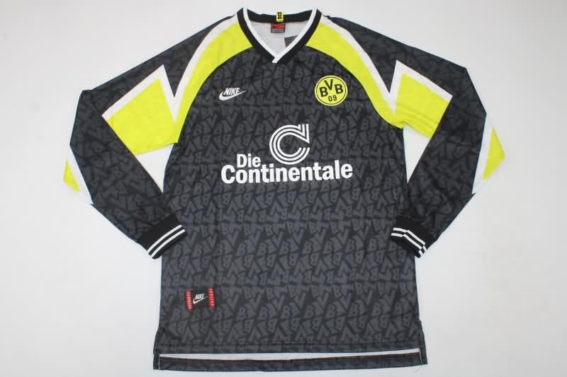 Dortmund Soccer Jersey Away Long Sleeve Retro Replica 1995/96