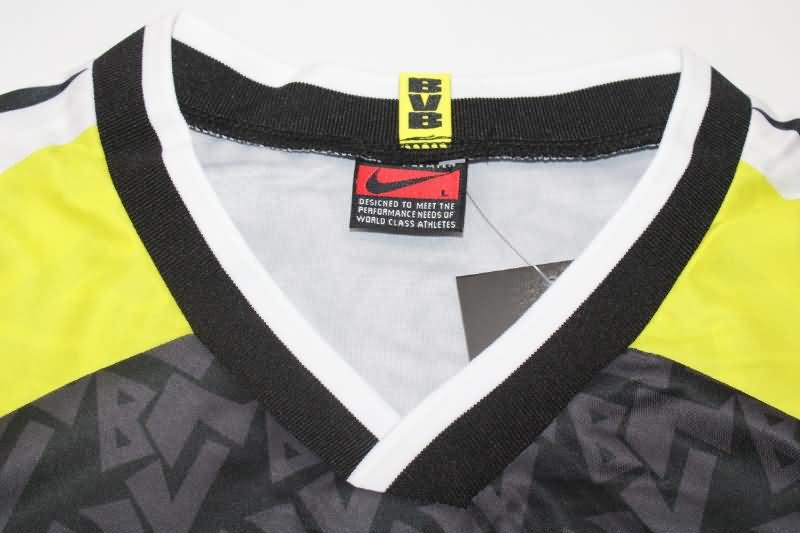 Dortmund Soccer Jersey Away Long Sleeve Retro Replica 1995/96