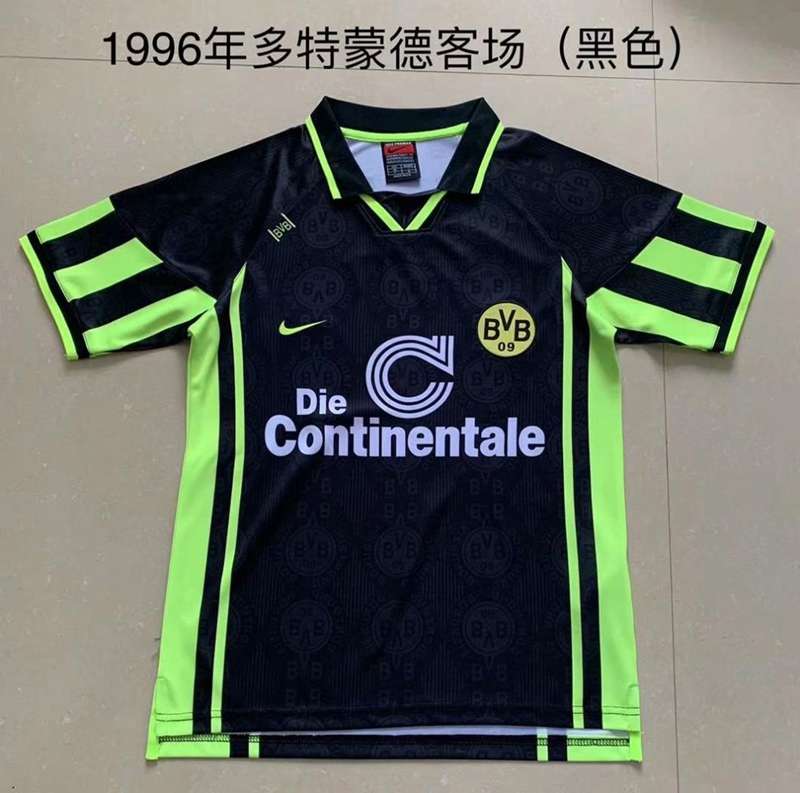 Dortmund Soccer Jersey Away Retro Replica 1996/97