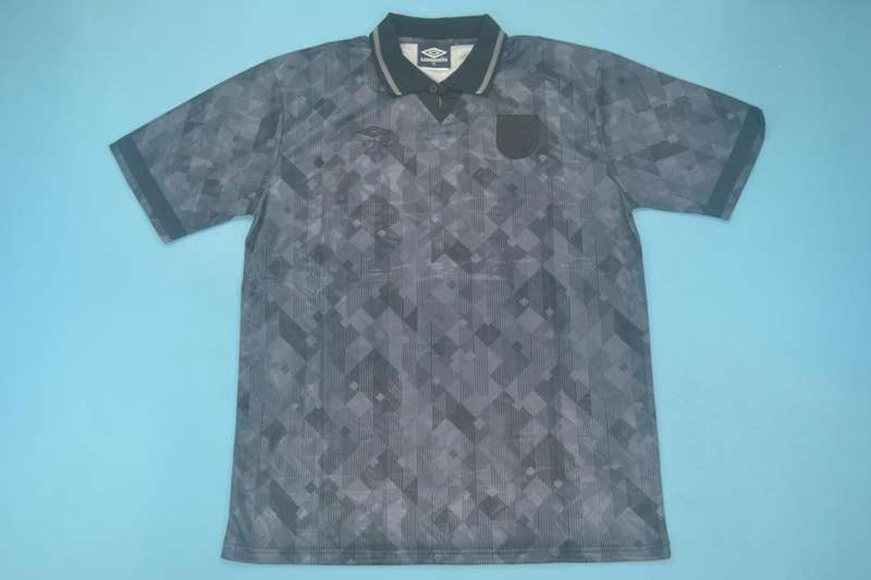 England Soccer Jersey Black Retro Replica 1990