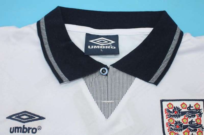 England Soccer Jersey Home Retro Replica 1990
