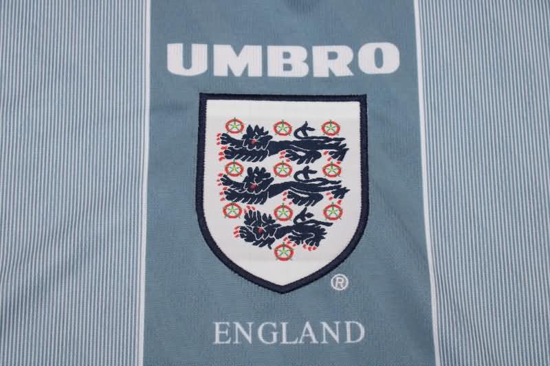 England Soccer Jersey Away Long Sleeve Retro Replica 1996
