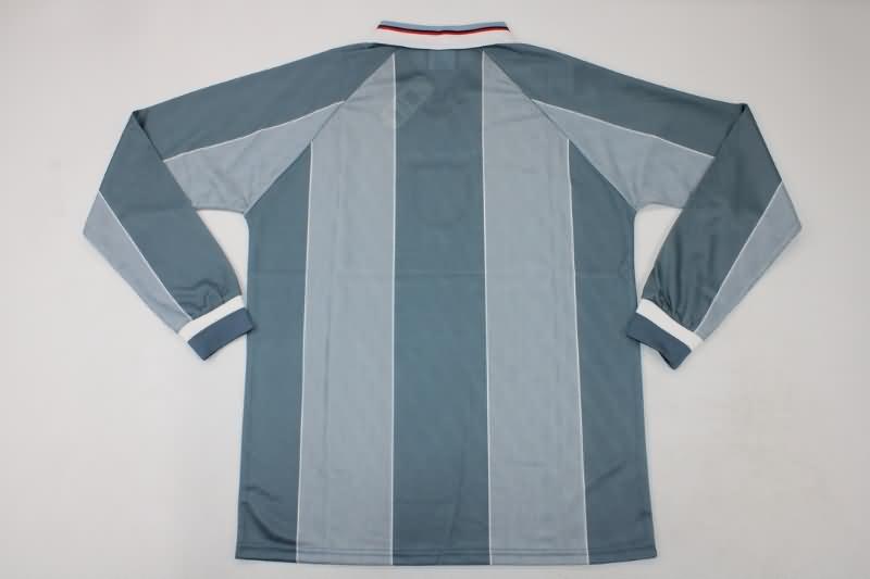 England Soccer Jersey Away Long Sleeve Retro Replica 1996