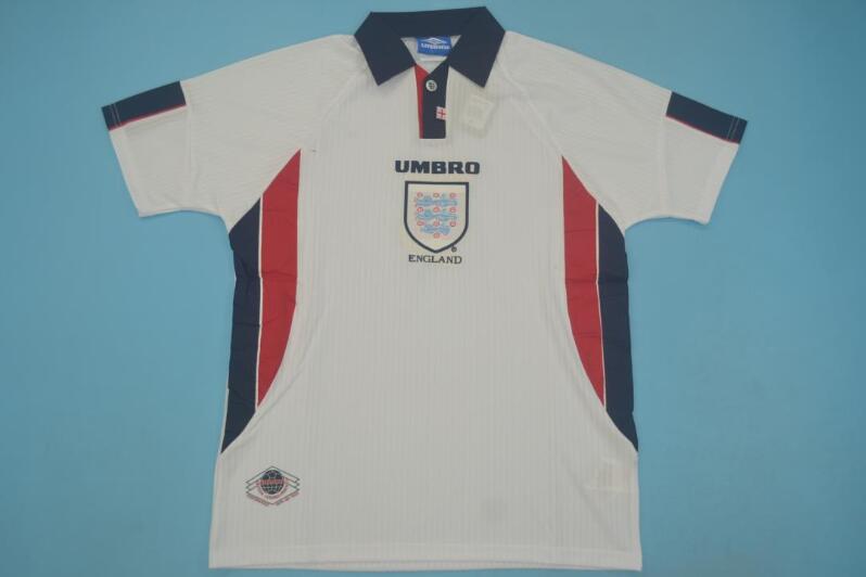 England Soccer Jersey Home Retro Replica 1998