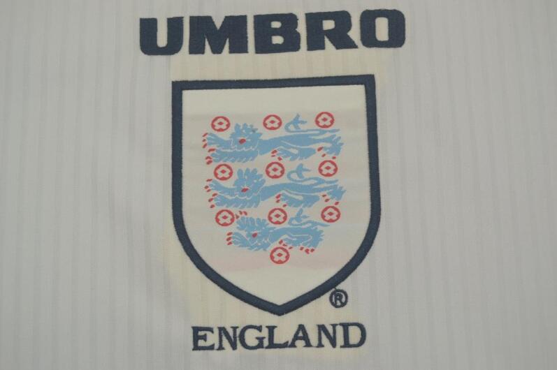 England Soccer Jersey Home Retro Replica 1998