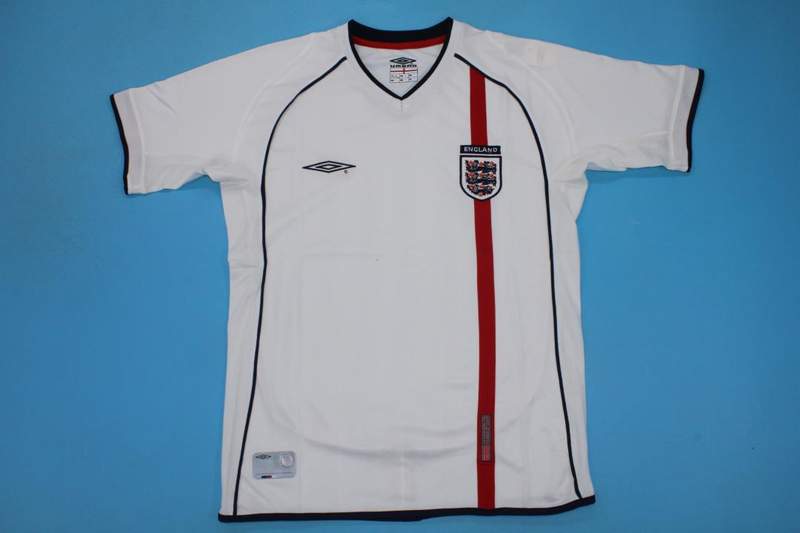 England Soccer Jersey Home Retro Replica 2002