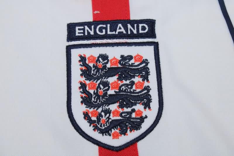 England Soccer Jersey Home Long Retro Replica 2002