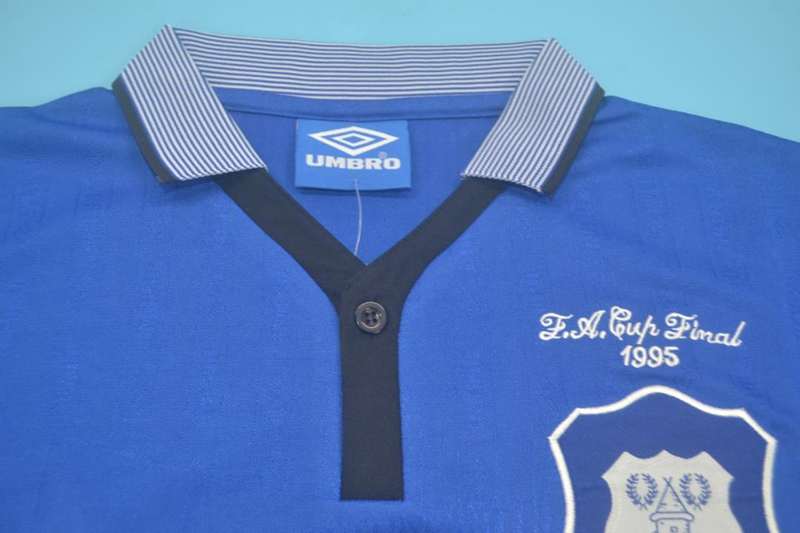 Everton Soccer Jersey FA Final Retro Replica 1995