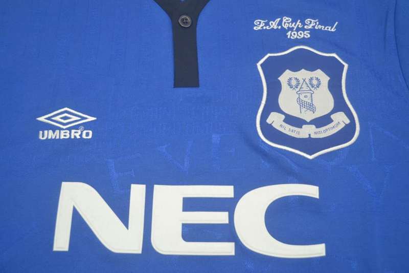 Everton Soccer Jersey FA Final Retro Replica 1995