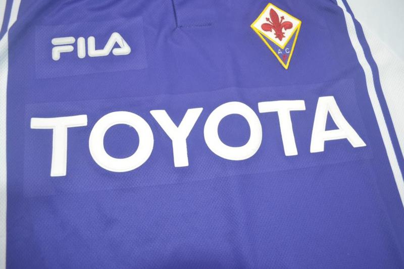 Fiorentina Soccer Jersey Home Retro Replica 1999/00