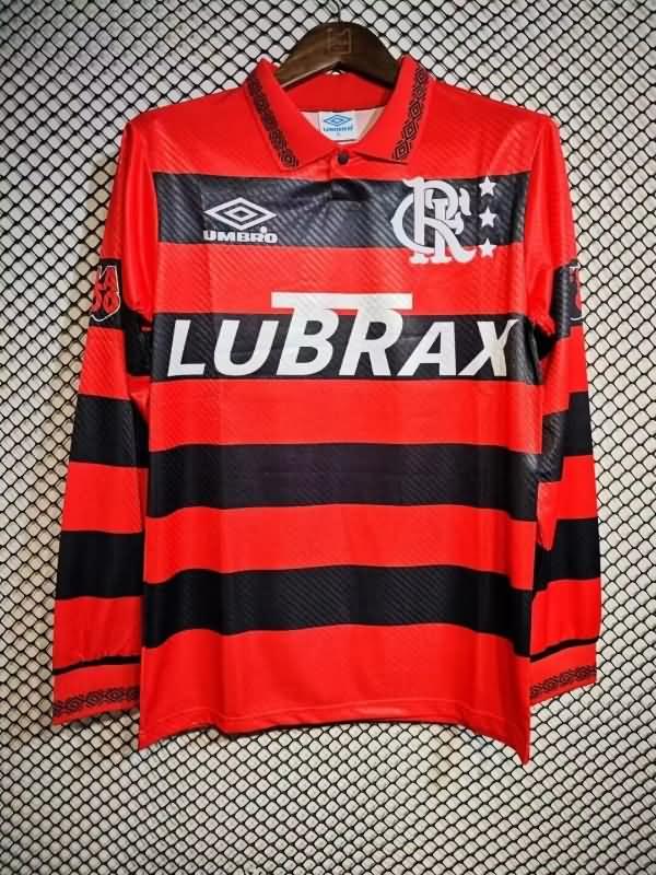Flamengo Soccer Jersey Home Retro Long Sleeve Replica 1992/93