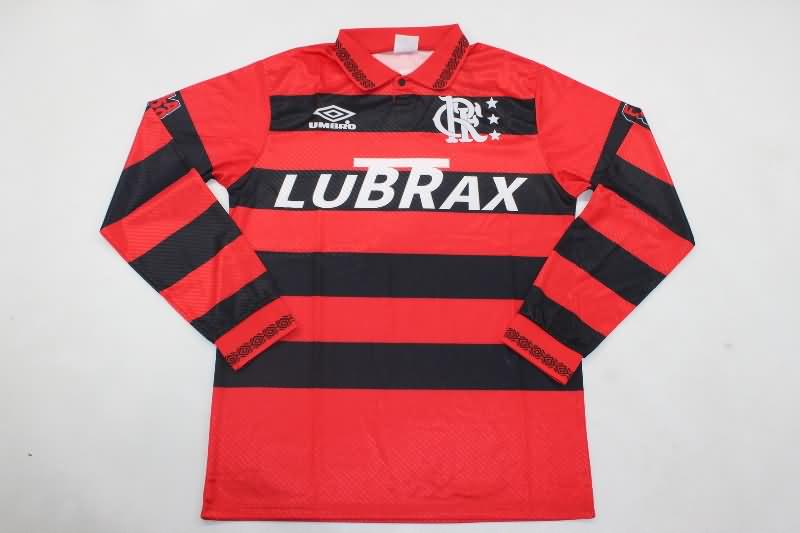 Flamengo Soccer Jersey Home Retro Long Sleeve Replica 1992/93