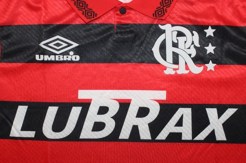 Flamengo Soccer Jersey Home Retro Long Sleeve Replica 1992/93