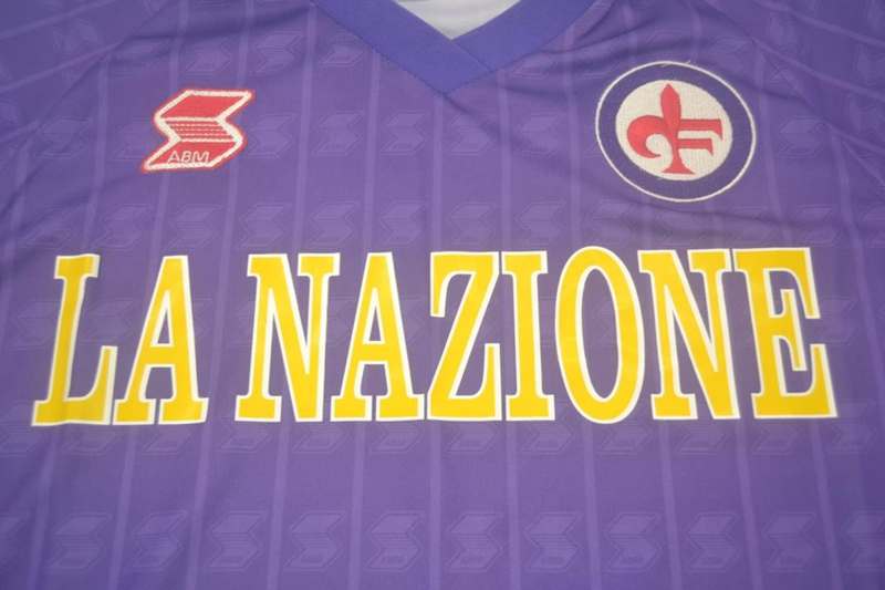 Fiorentina Soccer Jersey Home Retro Replica 1989/90