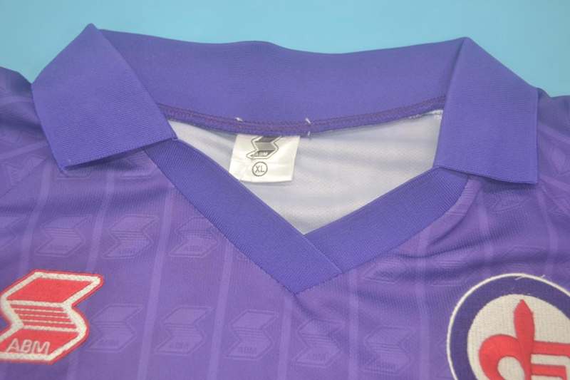 Fiorentina Soccer Jersey Home Retro Replica 1989/90