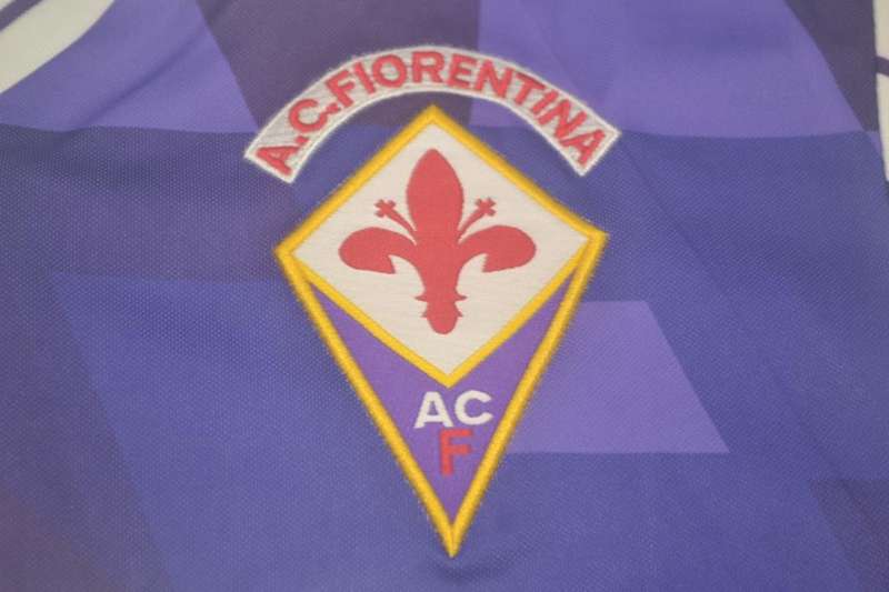 Fiorentina Soccer Jersey Away Retro Replica 1991/92