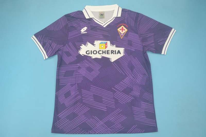Fiorentina Soccer Jersey Home Retro Replica 1991/92