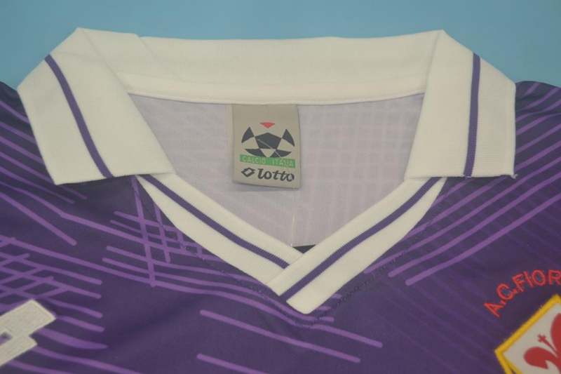 Fiorentina Soccer Jersey Home Retro Replica 1991/92