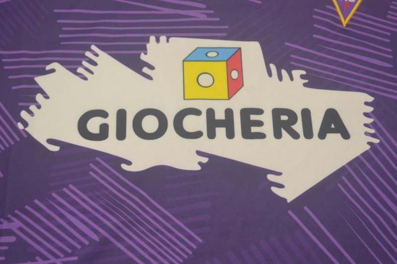 Fiorentina Soccer Jersey Home Retro Replica 1991/92