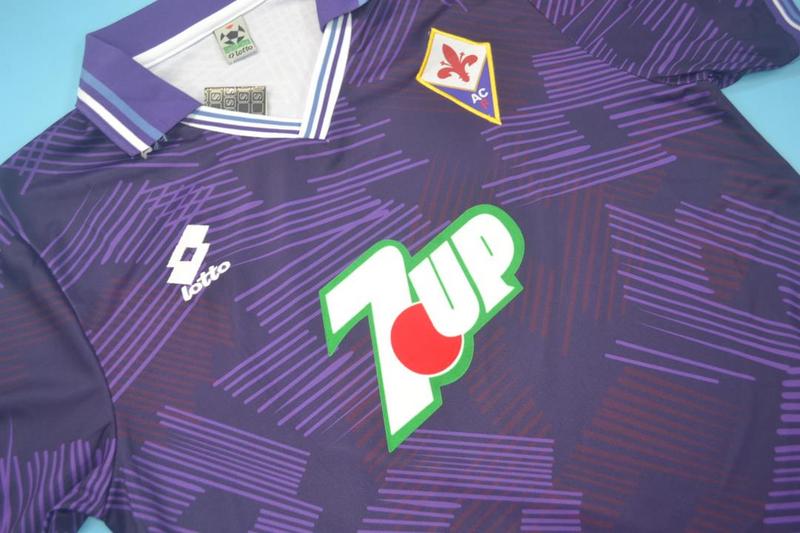 Fiorentina Soccer Jersey Home Retro Replica 1992/93