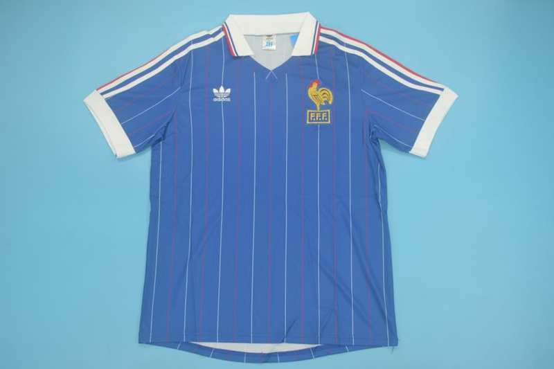 France Soccer Jersey Home Retro Replica 1982