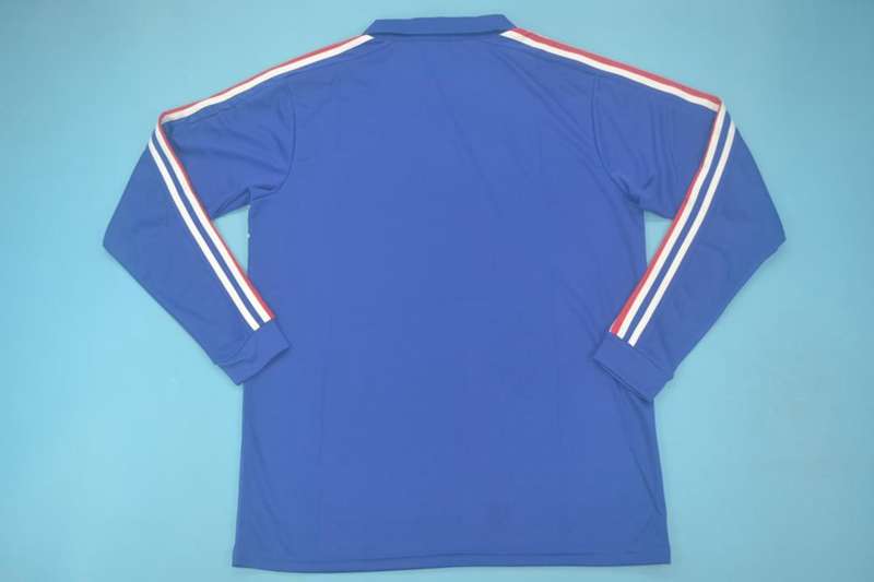 France Soccer Jersey Home Long Sleeve Retro Replica 1984