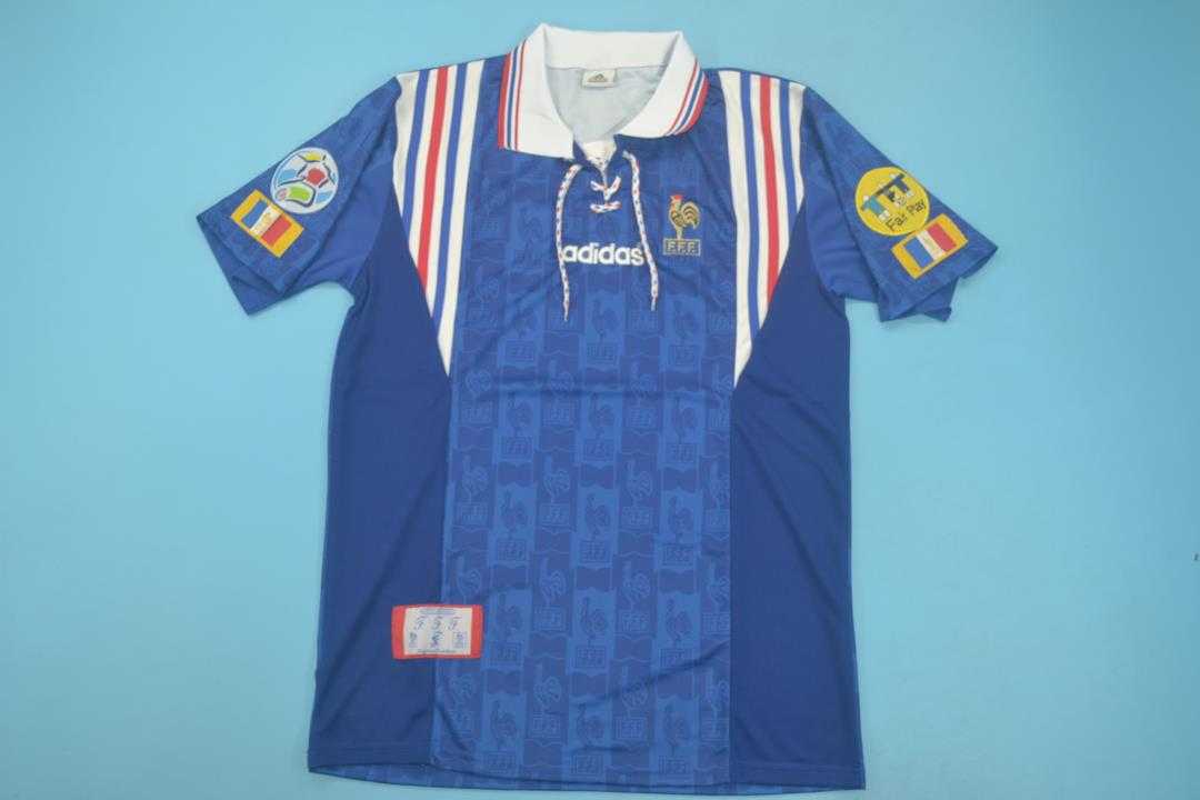 France Soccer Jersey Home Retro Replica 1996