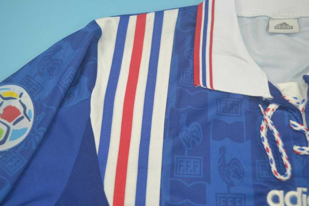 France Soccer Jersey Home Retro Replica 1996