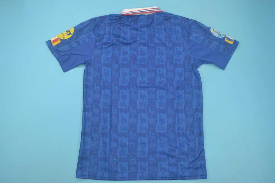 France Soccer Jersey Home Retro Replica 1996