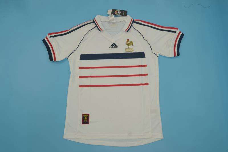 France Soccer Jersey Away Retro Replica 1998