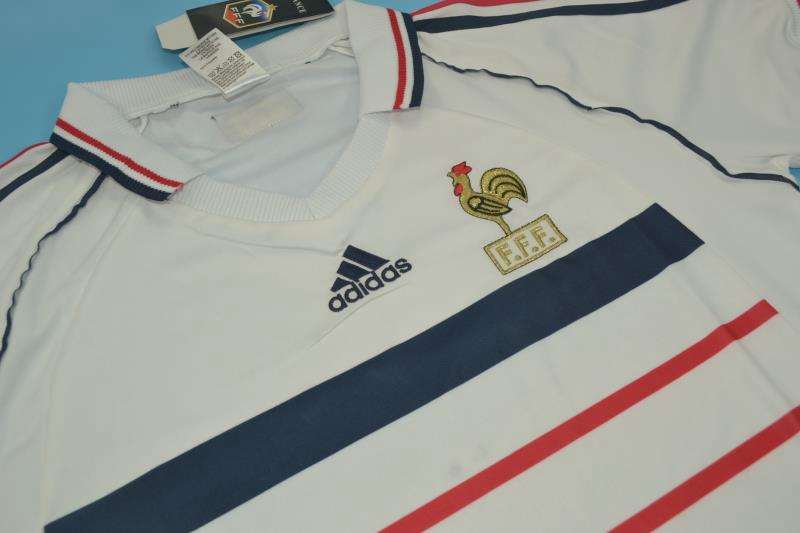 France Soccer Jersey Away Retro Replica 1998