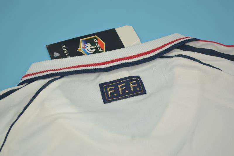 France Soccer Jersey Away Retro Replica 1998