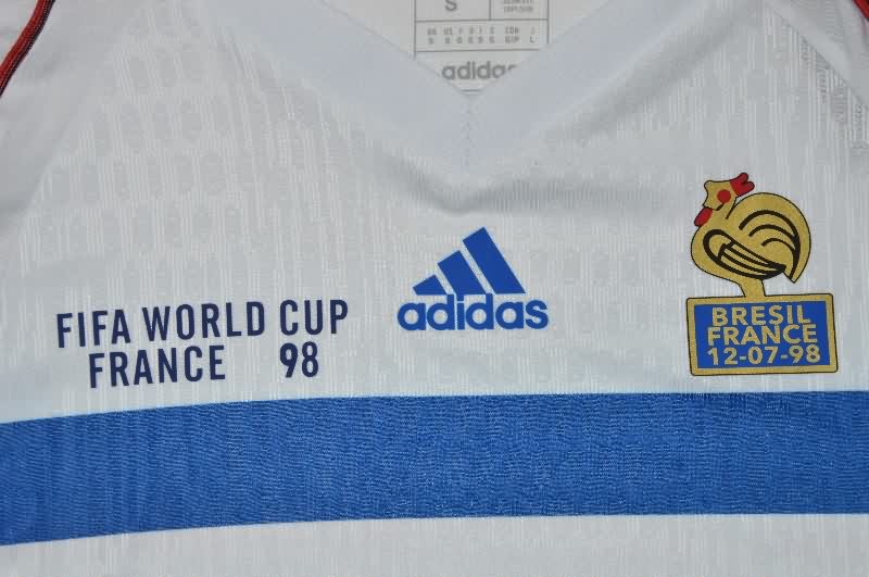 AAA Quality France 1998 Away Retro Soccer Jersey (Player)