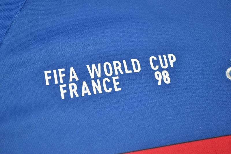 France Soccer Jersey Home Retro Replica 1998