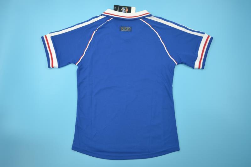 France Soccer Jersey Home Retro Replica 1998