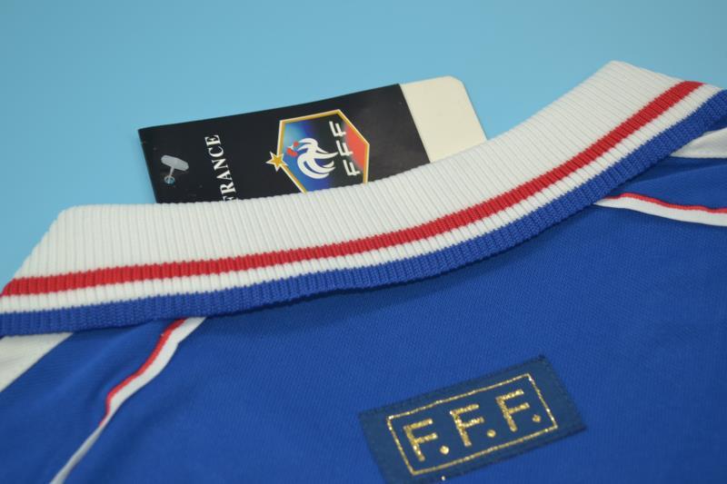 France Soccer Jersey Home Retro Replica 1998