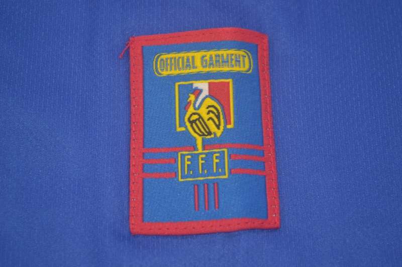 France Soccer Jersey Home Long Sleeve Retro Replica 1998