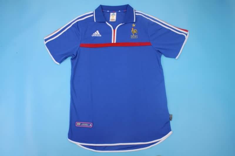 France Soccer Jersey Home Retro Replica 2000