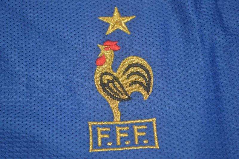 France Soccer Jersey Home Retro Replica 2002