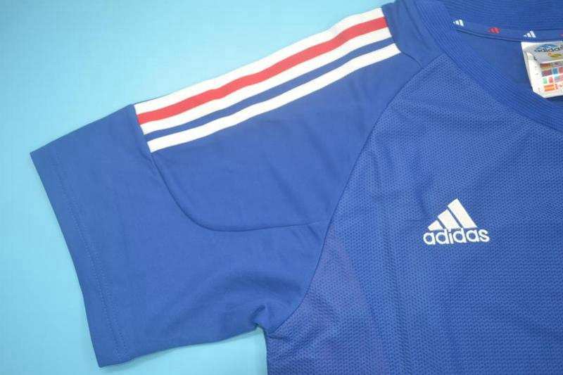 France Soccer Jersey Home Retro Replica 2002