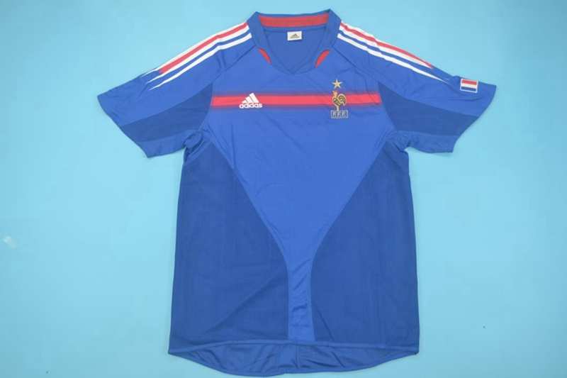 France Soccer Jersey Home Retro Replica 2004