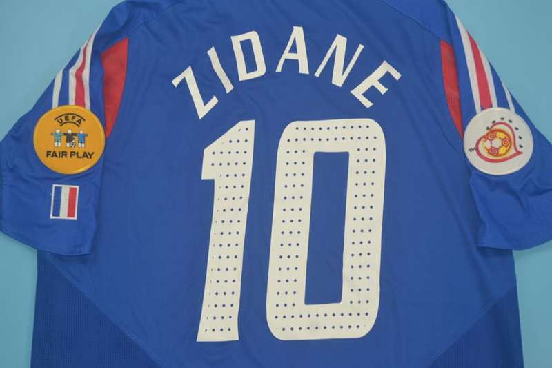 France Soccer Jersey Home Retro Replica 2004