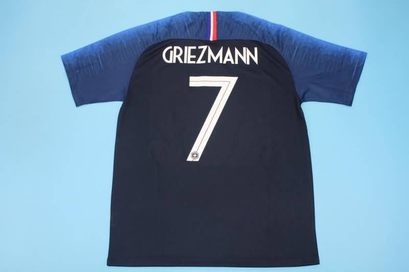 France Soccer Jersey Home Retro Replica 2018