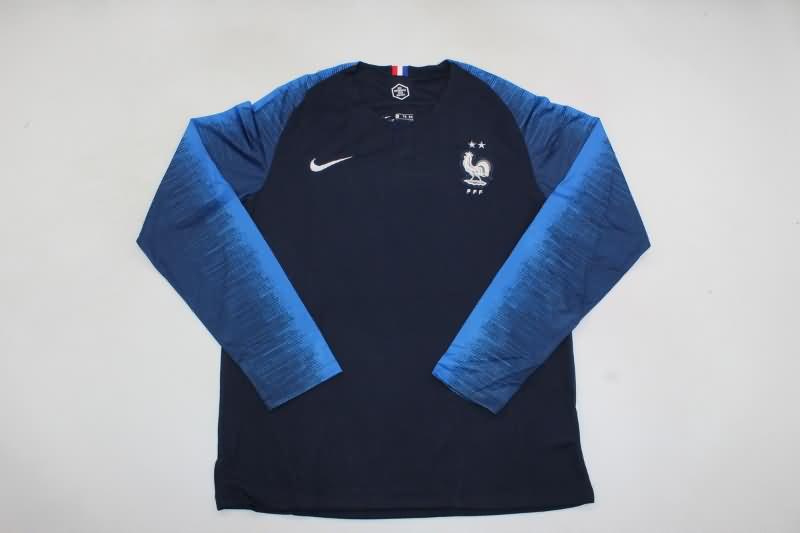 France Soccer Jersey Home Long Sleeve Retro Replica 2018