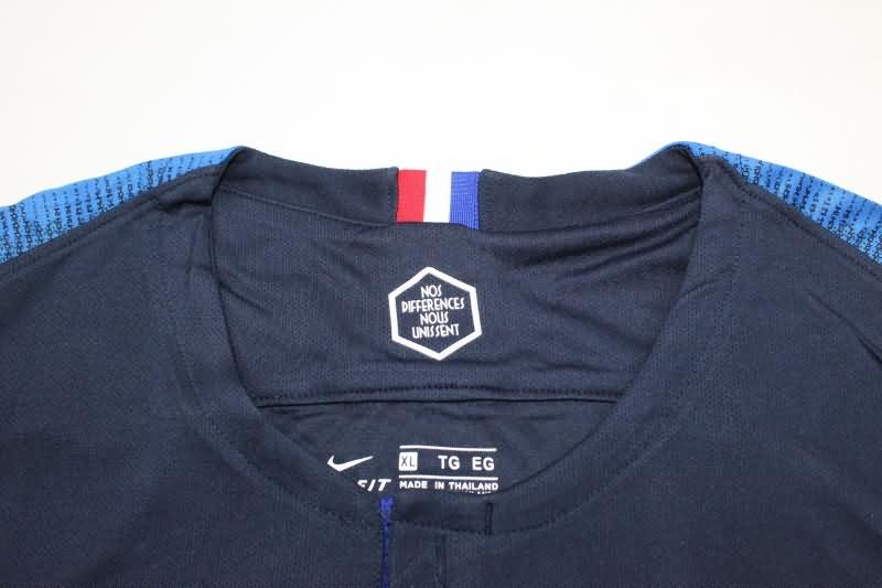 France Soccer Jersey Home Long Sleeve Retro Replica 2018