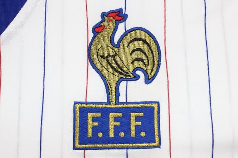 France Soccer Jersey Away Long Sleeve Retro Replica 1980/82
