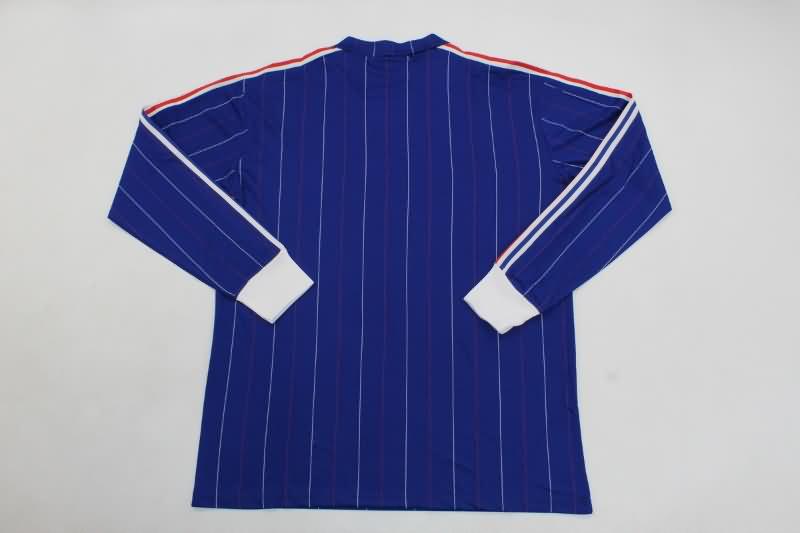 France Soccer Jersey Home Long Sleeve Retro Replica 1980/82